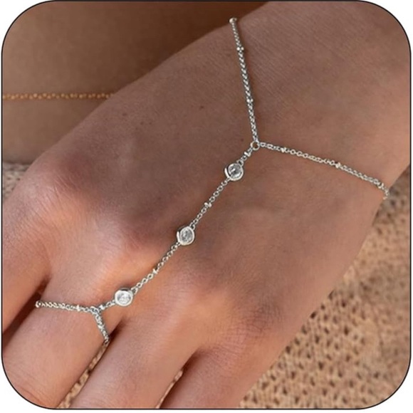 Silver Hand Chain - Picture 2 of 3